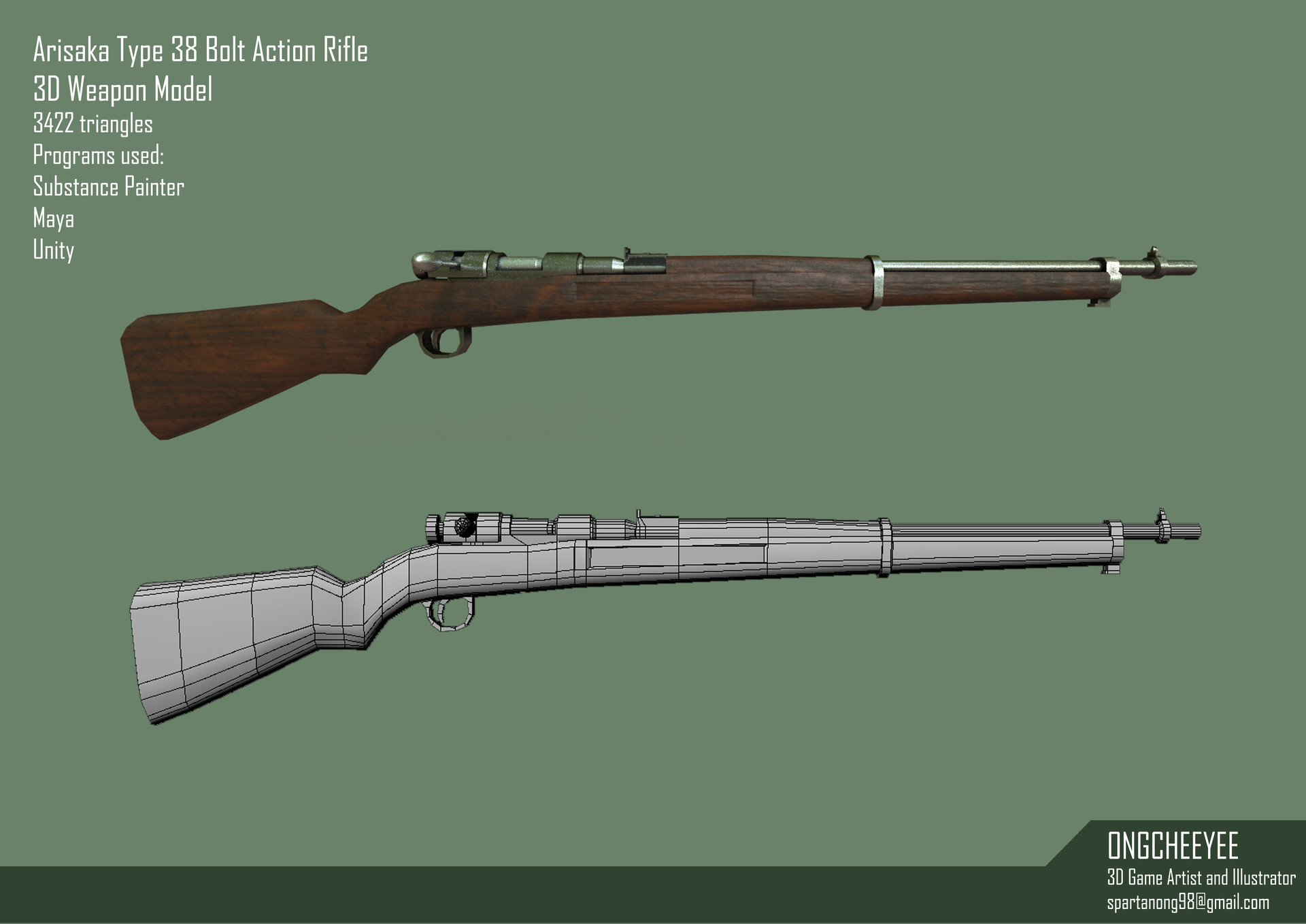 Artstation Ww2 Firearms Ong Chee Yee