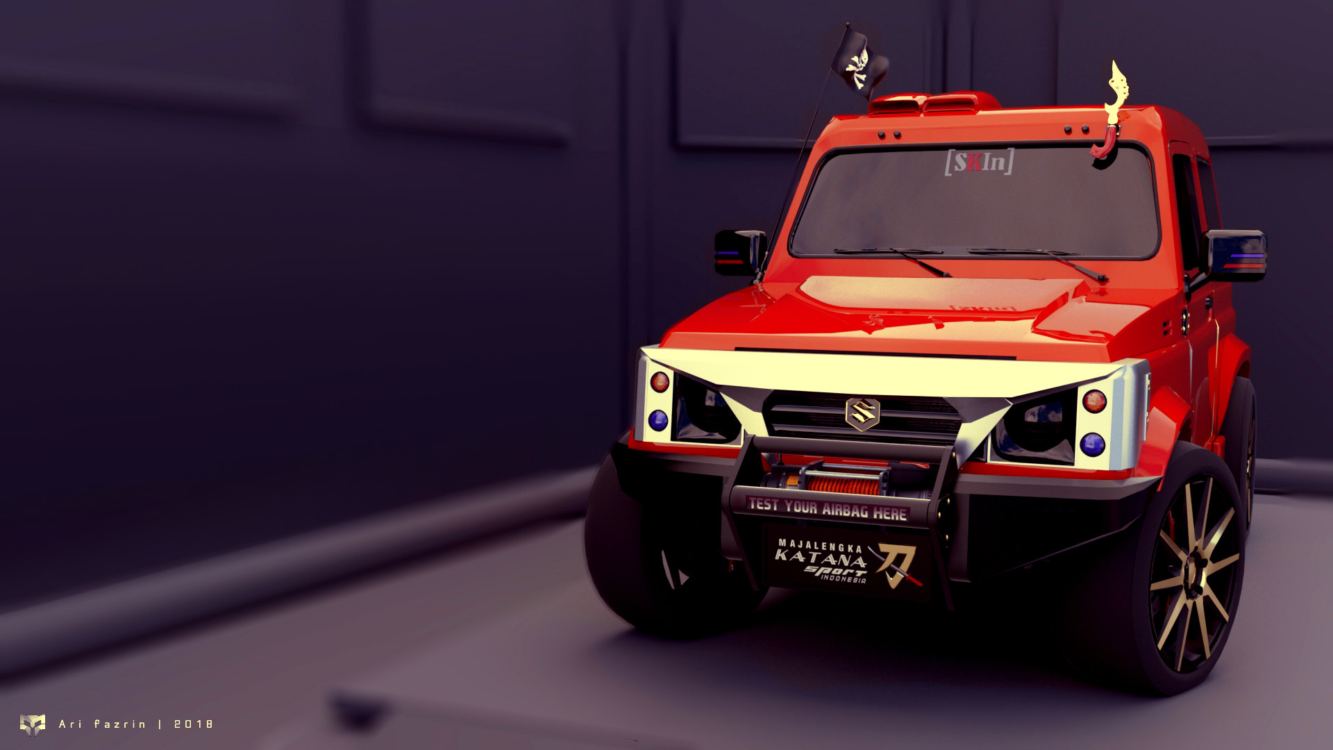 Artstation Suzuki Samurai Katana Jimny Pindad Ari Fajrin