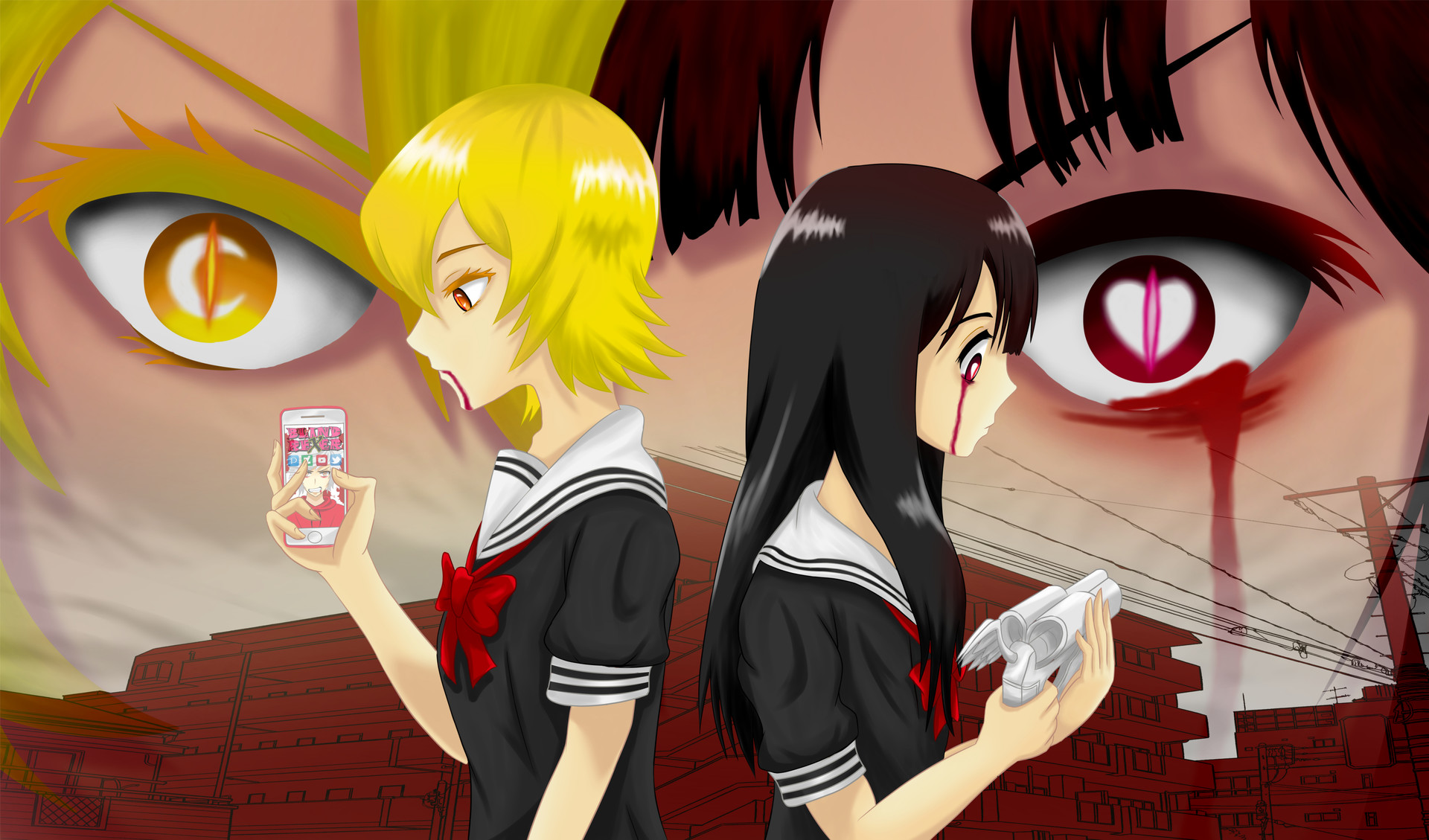 Mahou Shoujo Site, anime, girl, HD phone wallpaper