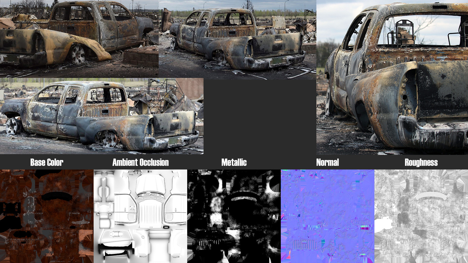 Truck reference and texture maps