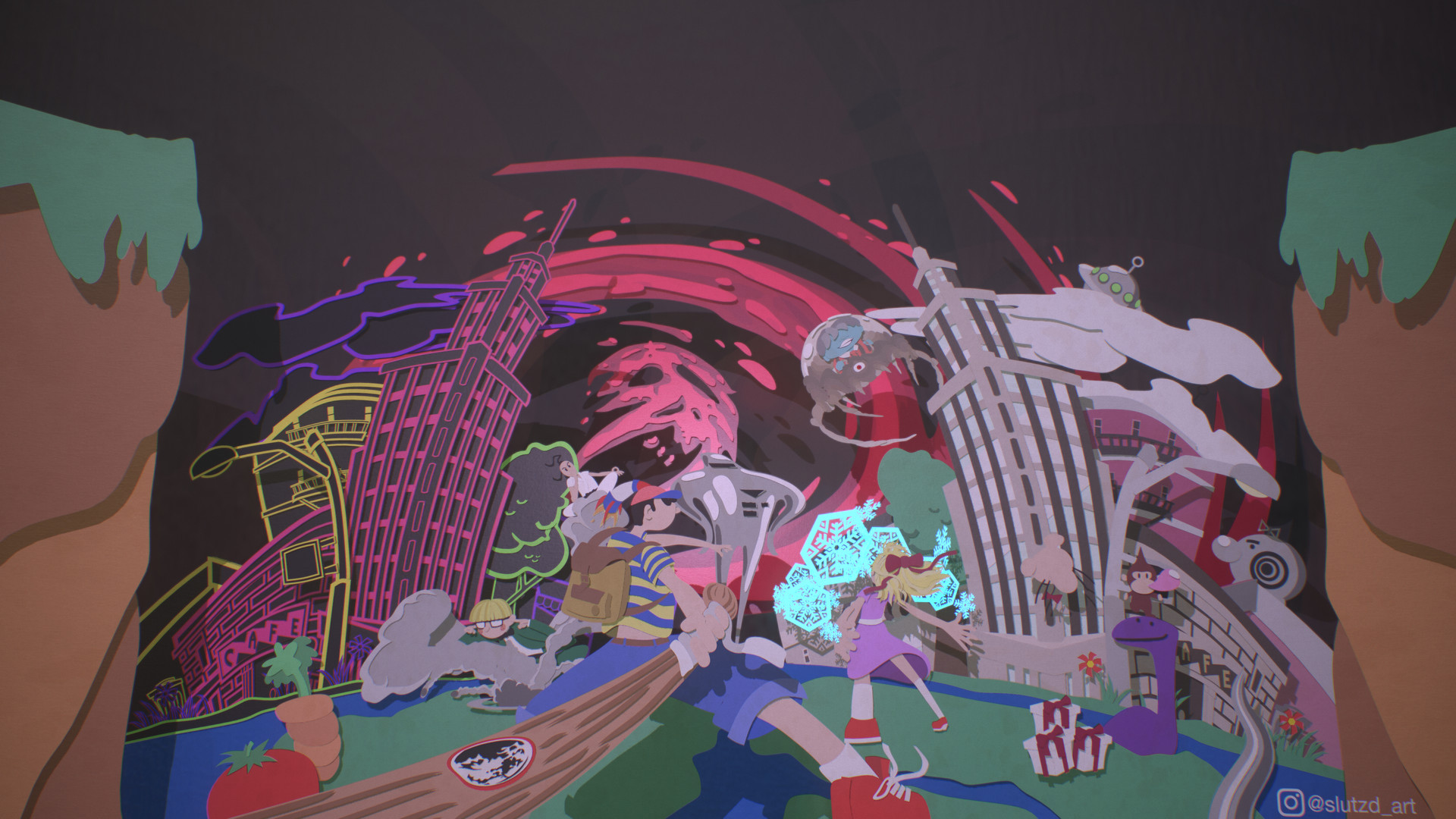 ArtStation - Earthbound (revisited), image size:1920x1080