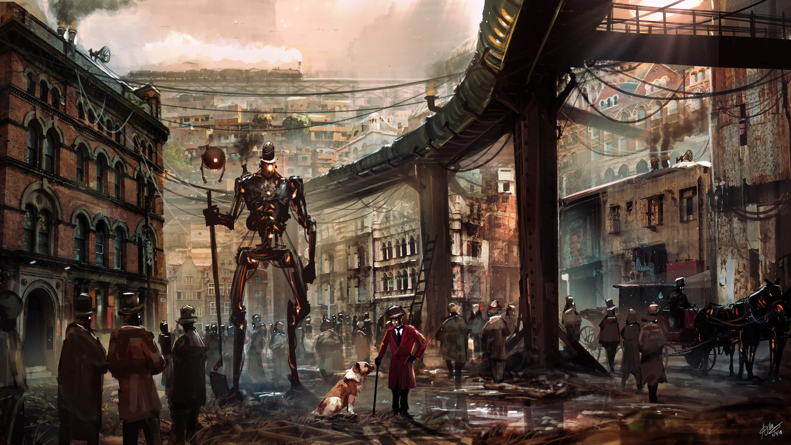 1895 Welded Iron, "Low Clockwork District"