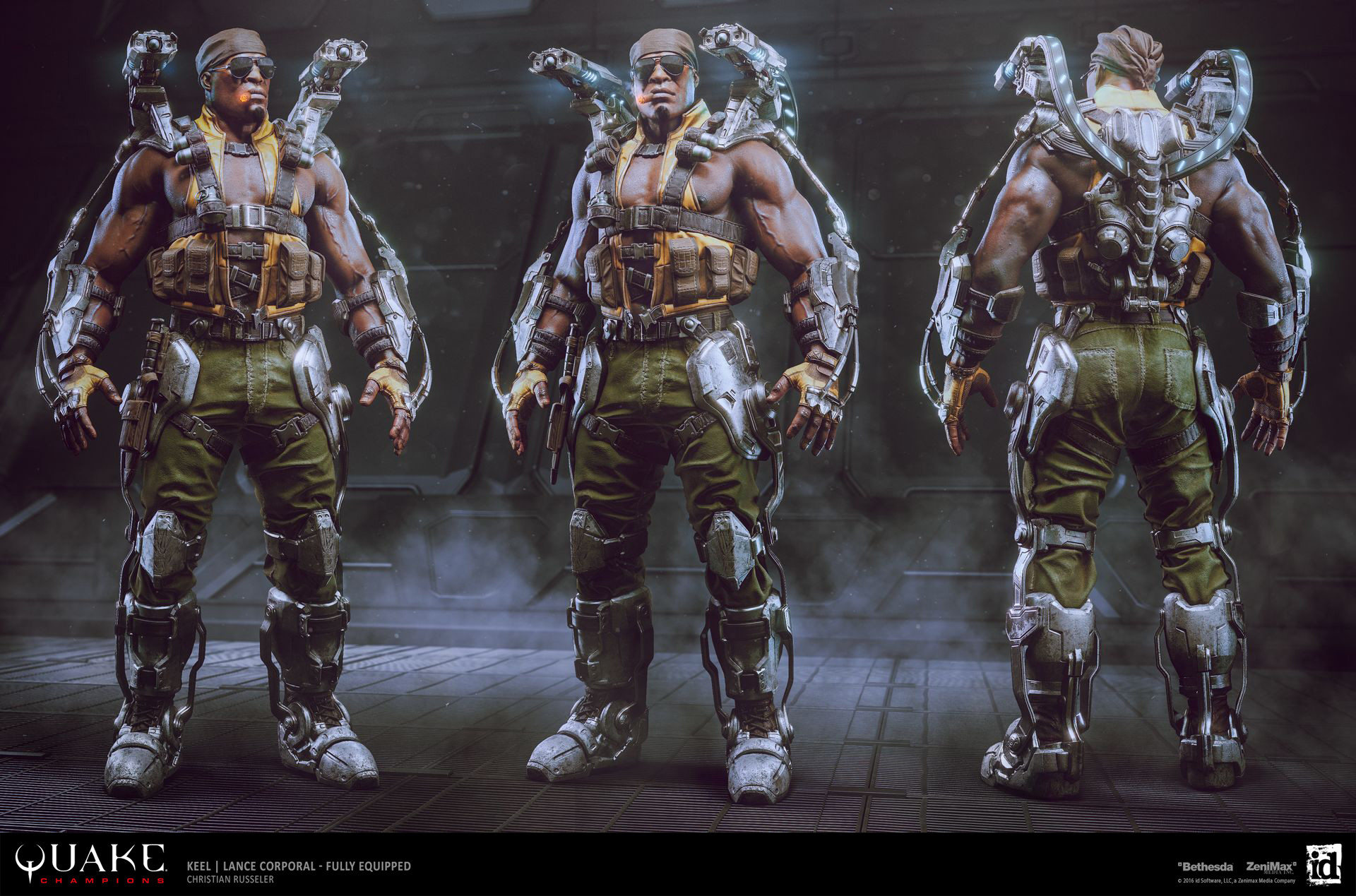 Artstation Keel Lance Corporal Ingame Model Christian Russeler