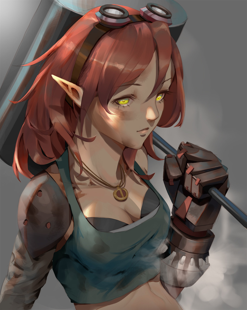 Vincent Yuen Hammer Girl Doodle