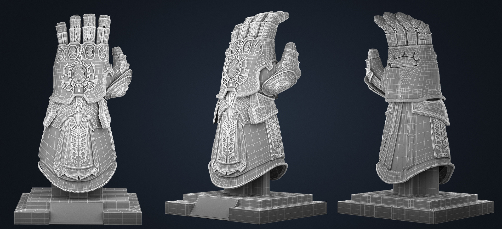 Artstation Thanos Infinity Gauntlet Avengers Infinity War 3d