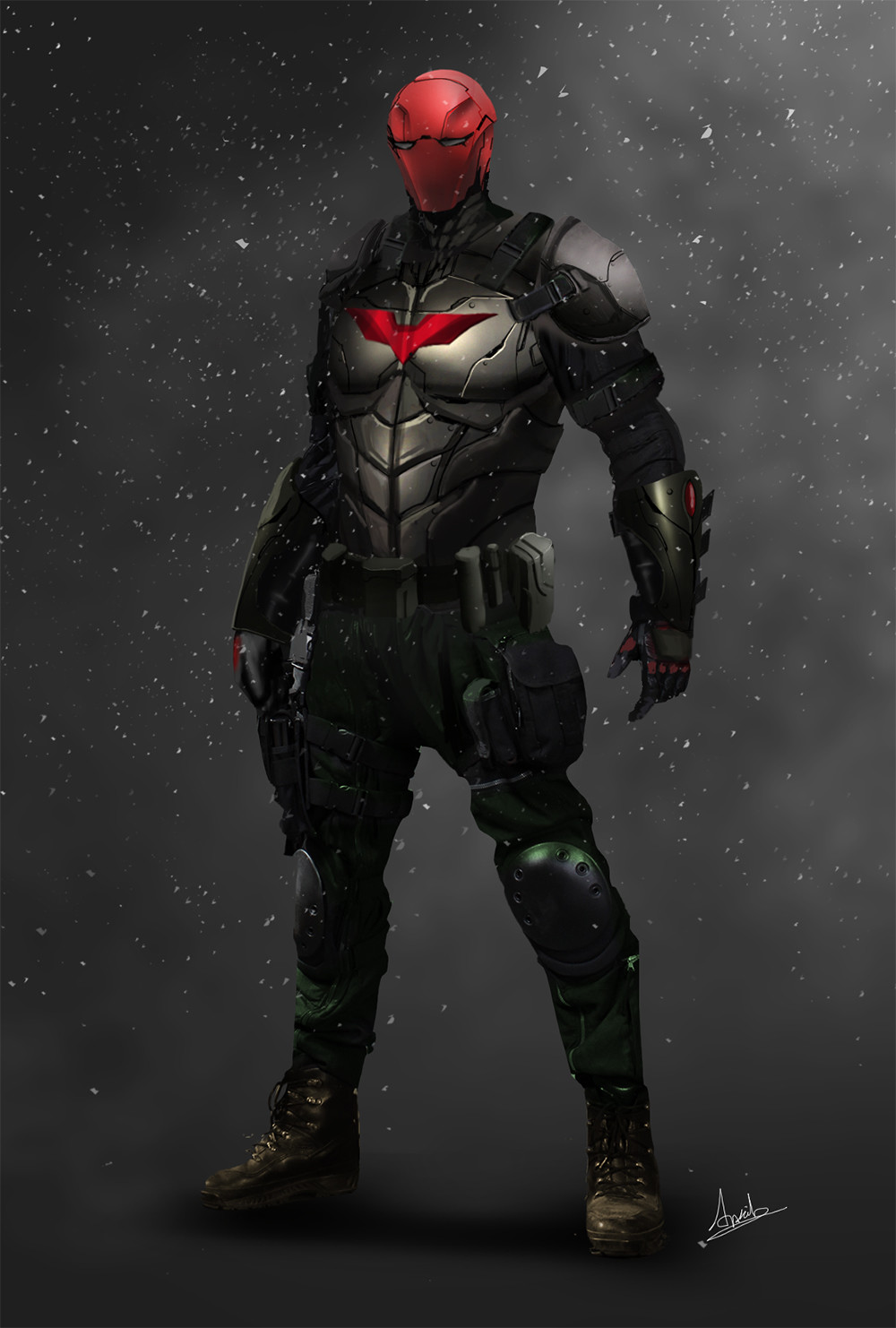 Red hood concept and design.