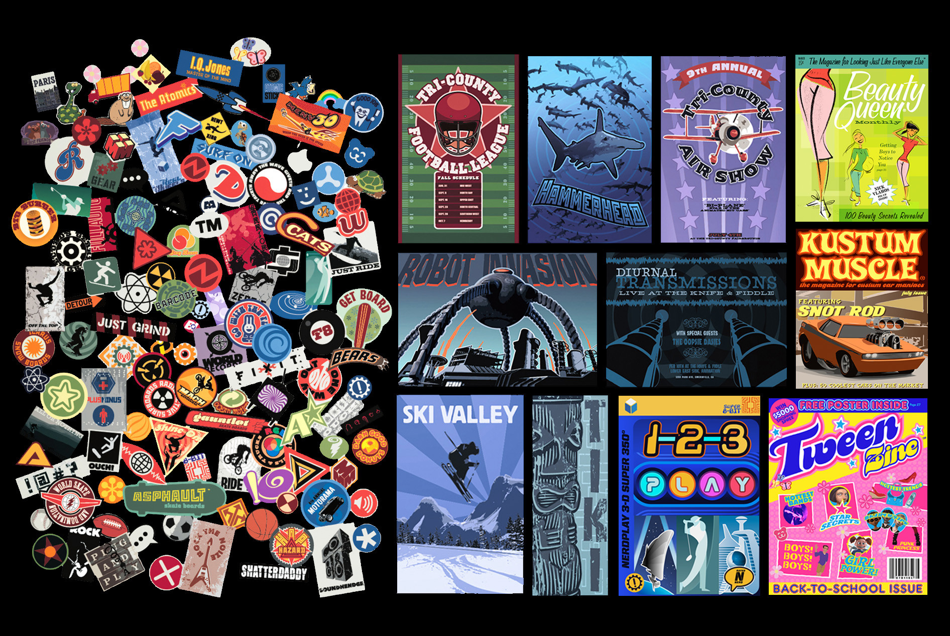 Artstation Pixar Graphic Design Art Direction Mark