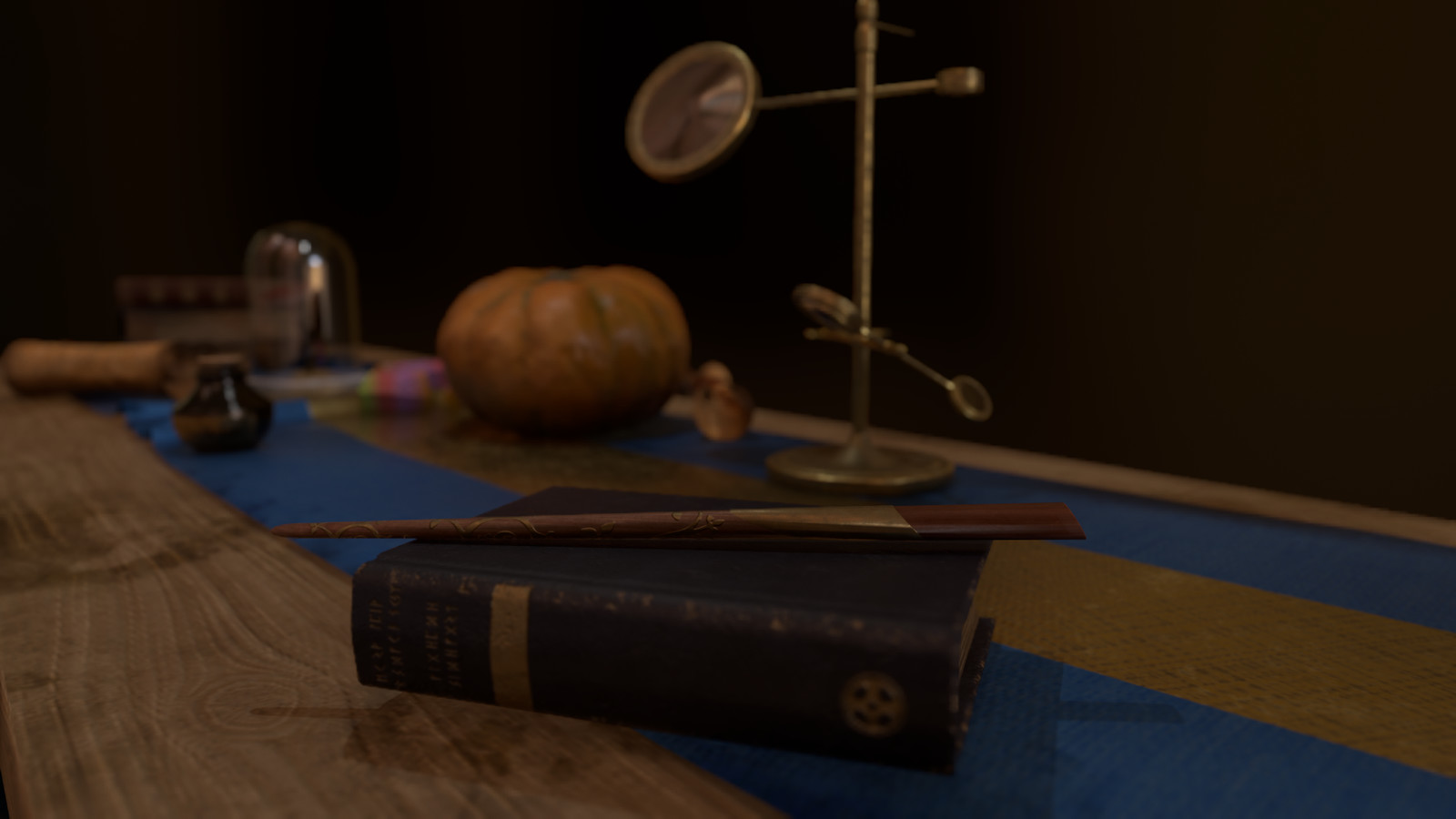 Selection of props rendered in Marmoset Toolbag