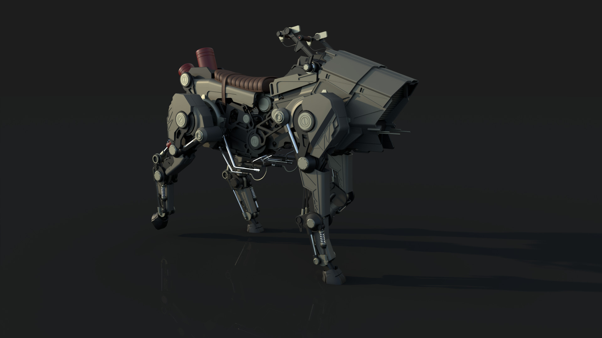 Artstation Scifi Horse Sami Dahdouh