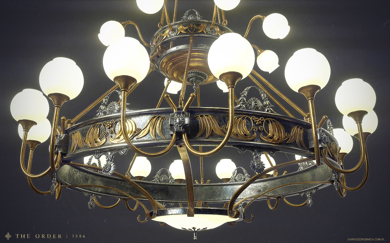 Dariusz Drobnica The Order 1886 Ornate Ceiling Light 2