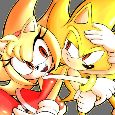 Super Sonic and Amy