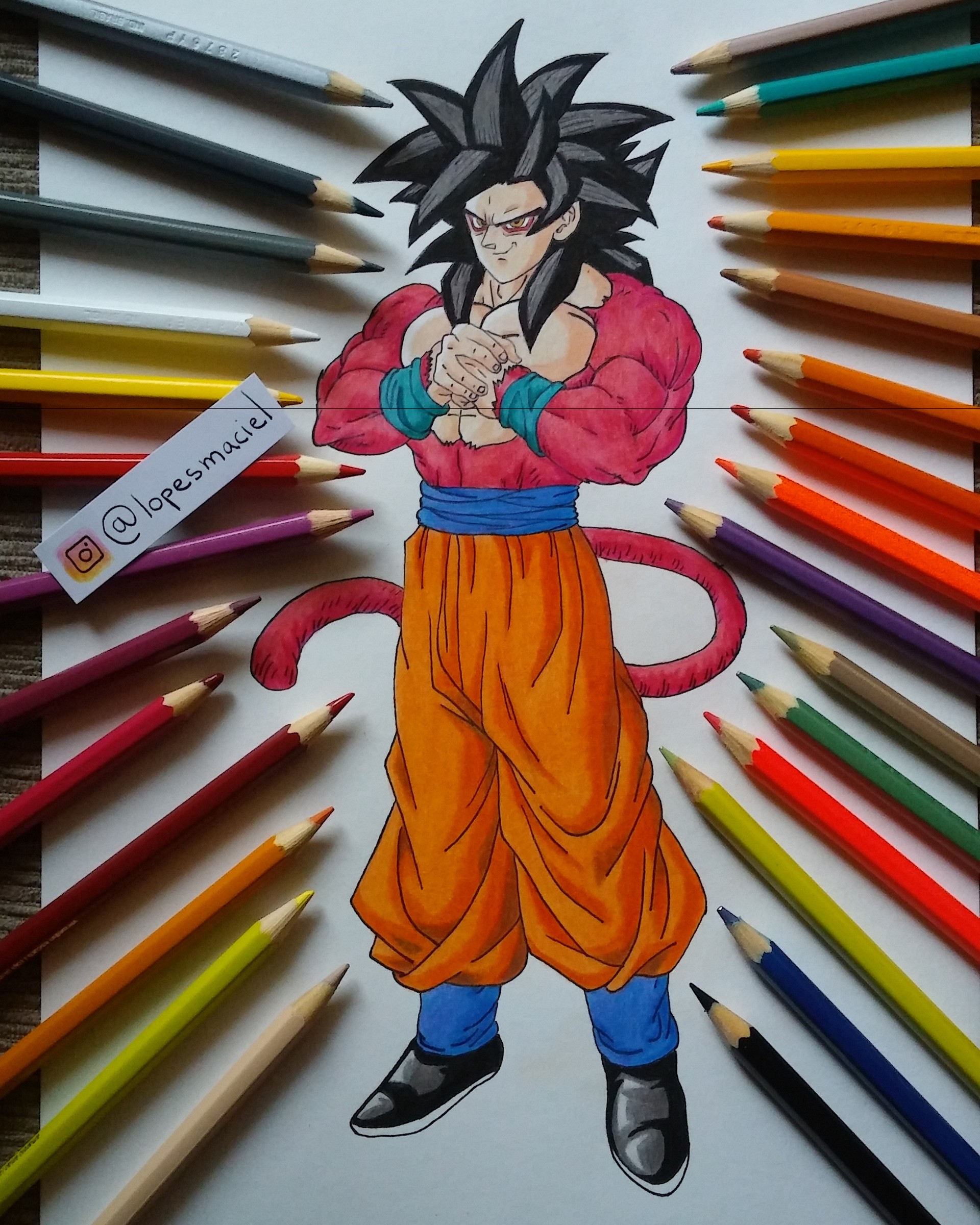 Artstation Son Goku Ssj4 Lopes Maciel Dragon ball coloring page printable with all cartoon charaters. artstation son goku ssj4 lopes maciel