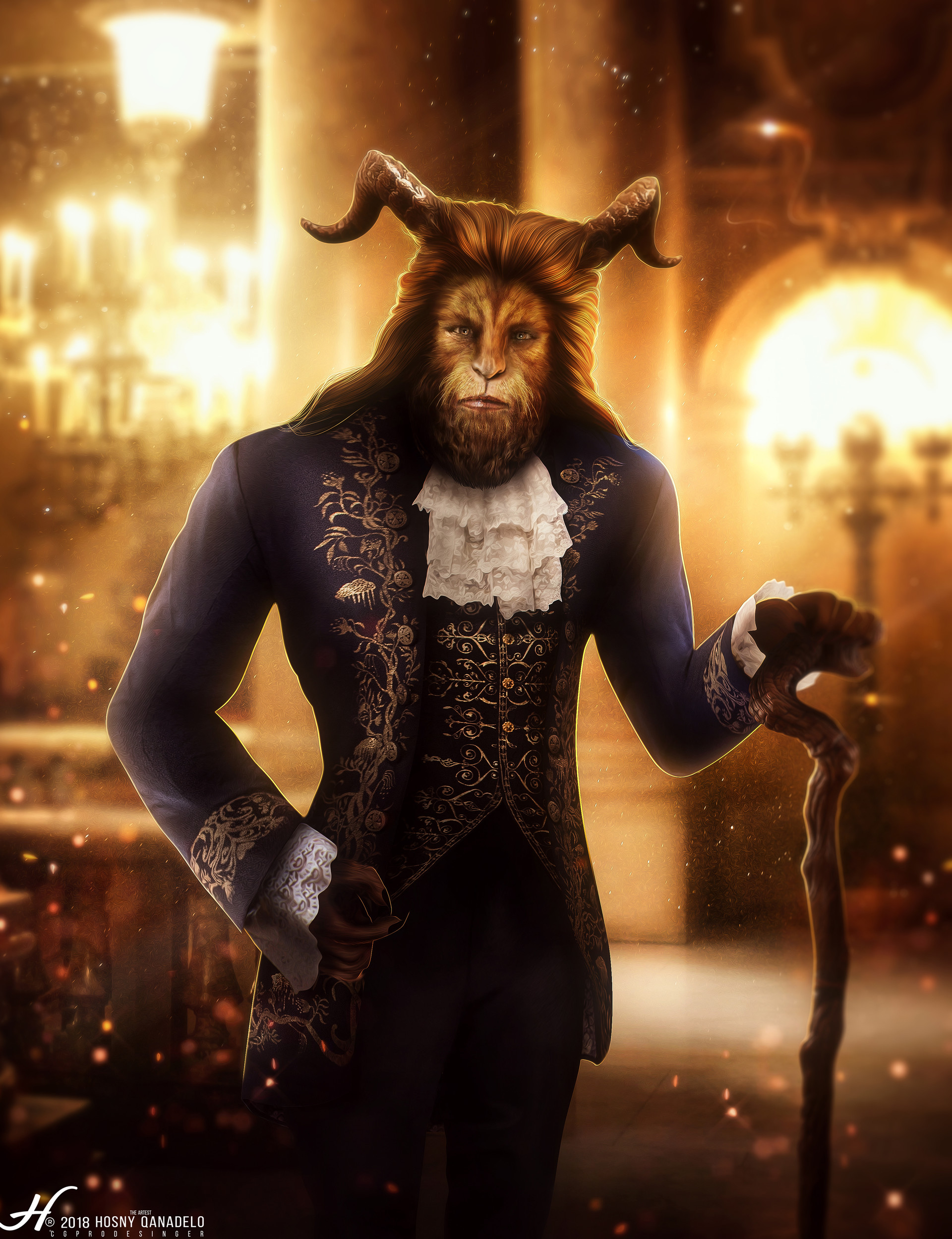 Artstation The Beast Character From Movie Disney Beauty And The Beast 2017 Hosney Qanadelo