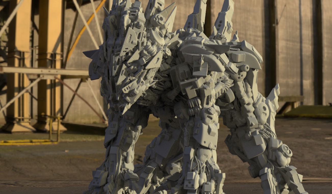 Manthos Lappas - VR/ 3D Oculus Medium/ Oculus Rift -Mech Concept Design