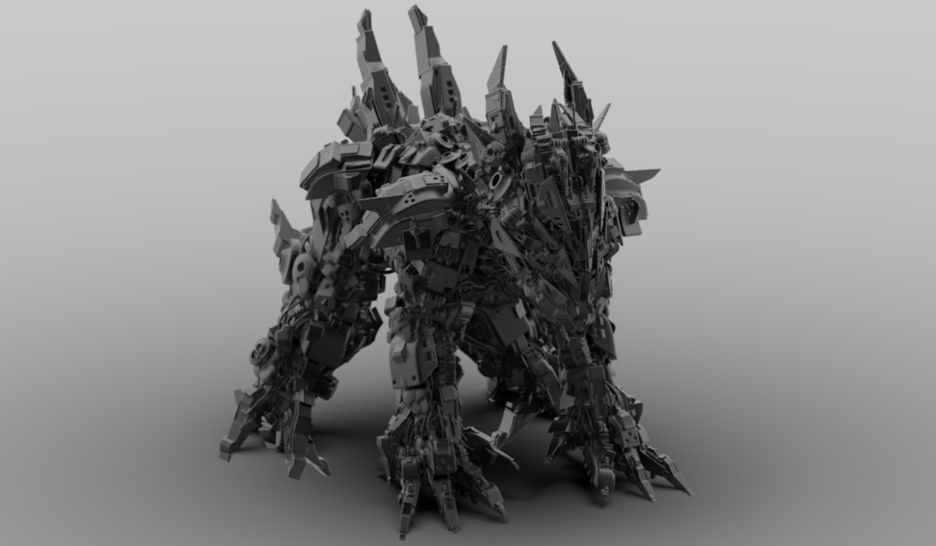 Manthos Lappas - VR/ 3D Oculus Medium/ Oculus Rift -Mech Concept Design