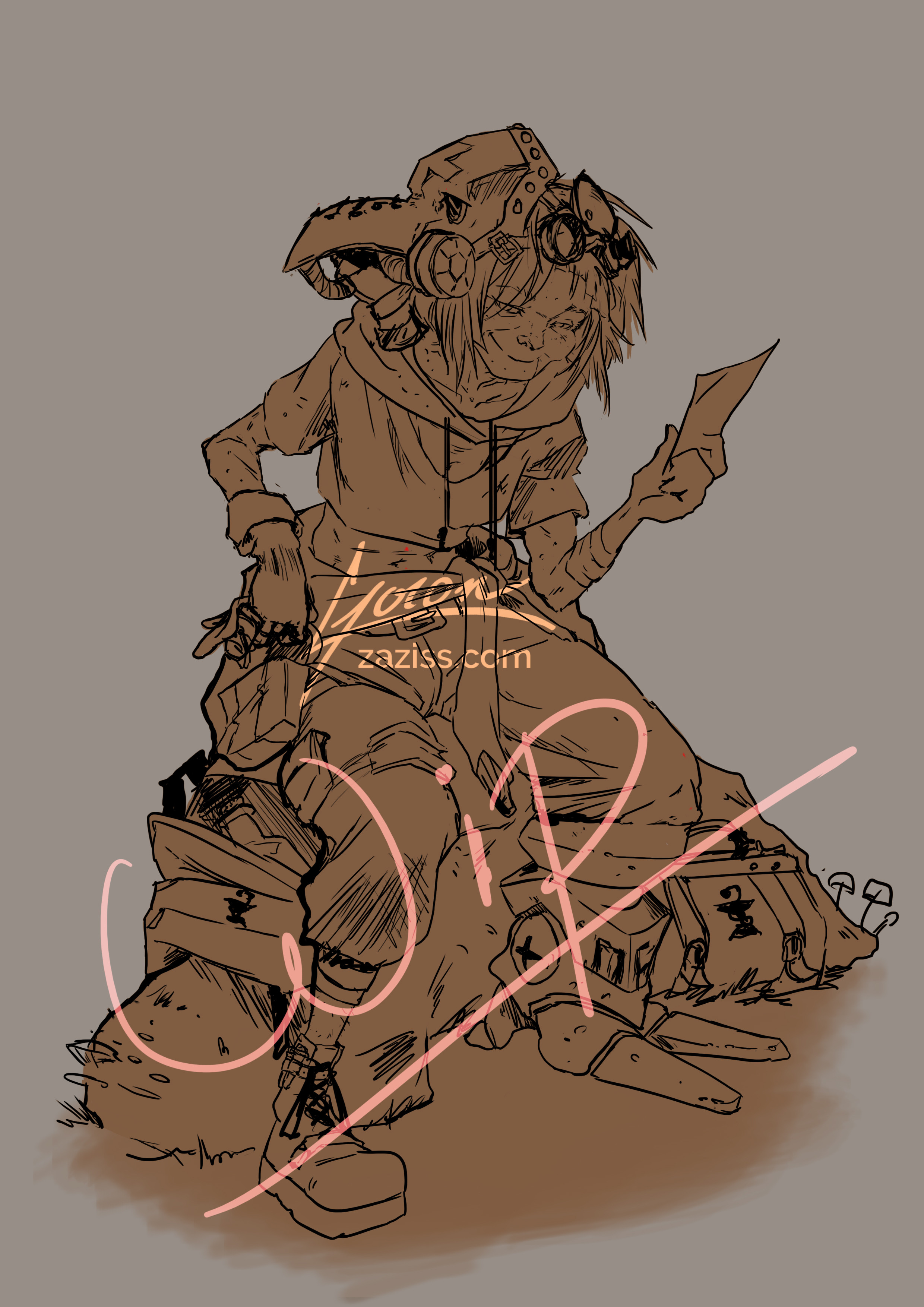 [WIP]
Rough lineart