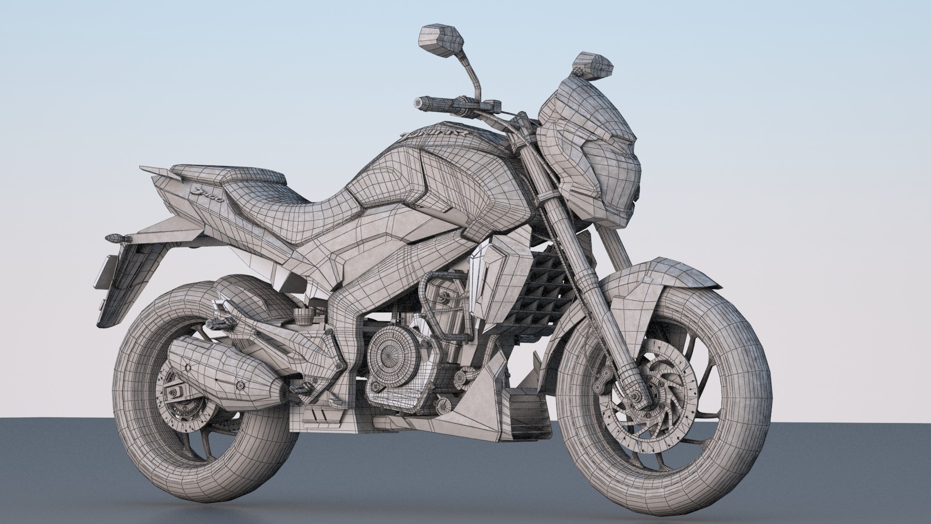 Dominar 400 3d model top