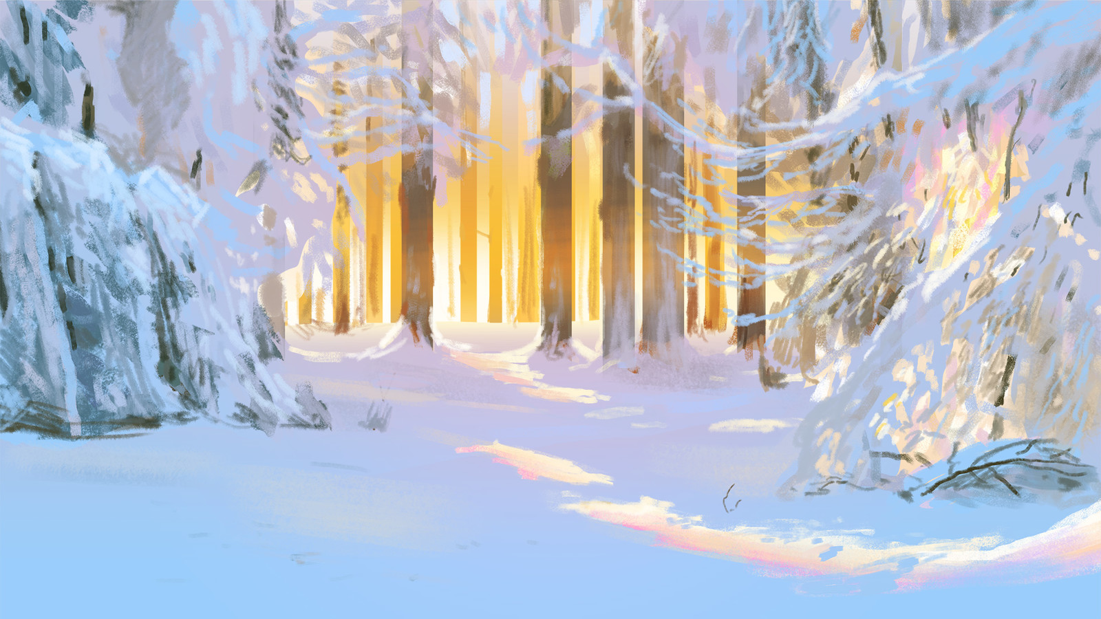 Snow Landscape Study