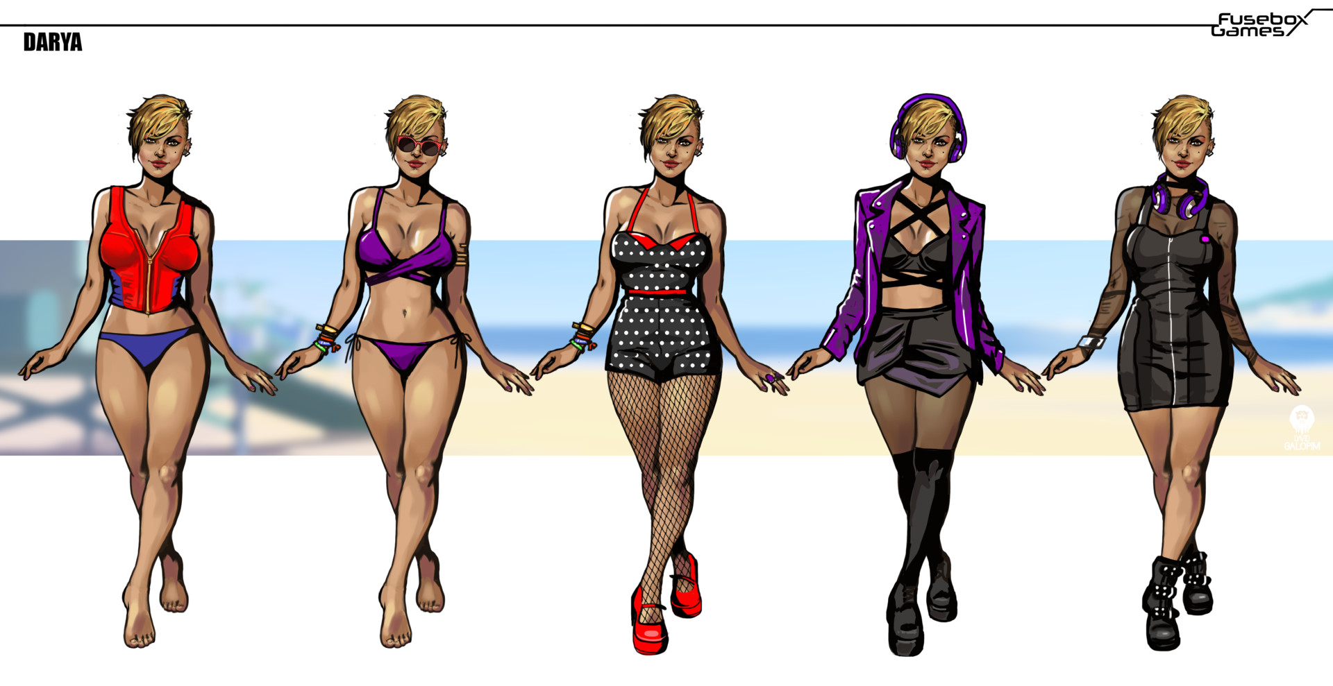 Artstation Baywatch The Game Characters David Galopim