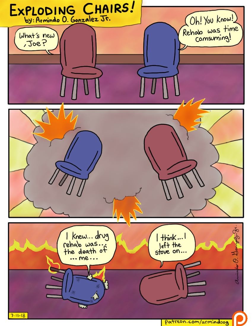 ArtStation Exploding Chairs! 1