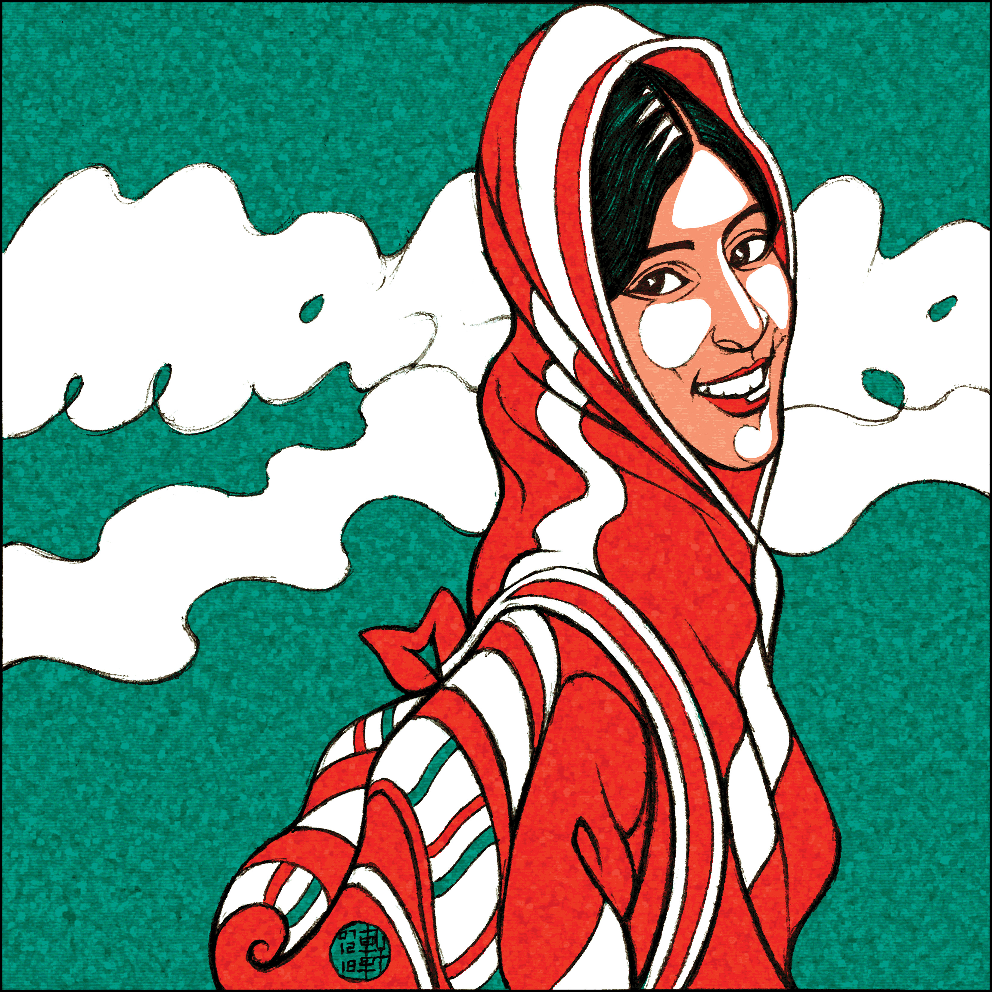 Day 07-12 -18 - Modiglianified Malala