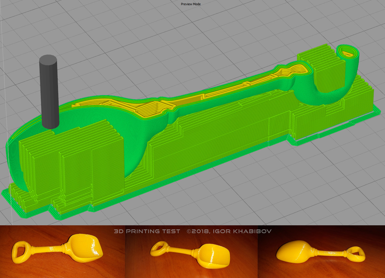 3D Toy Shovel Scoop 3D Printing Test