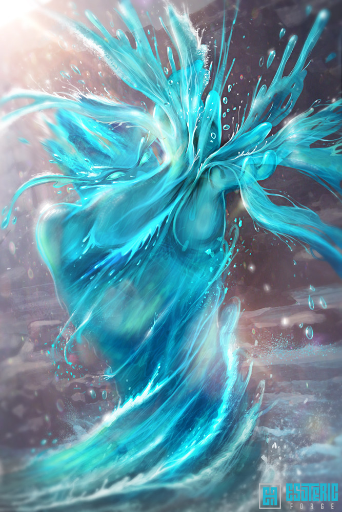 Artstation Water Elemental Kristina Pavlovic