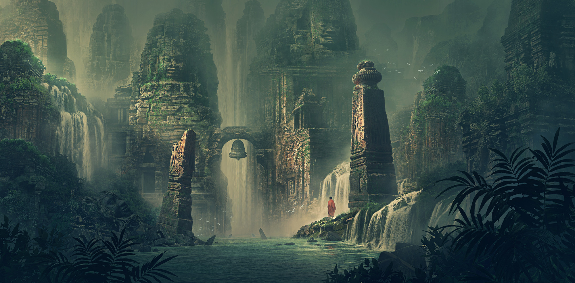 Artstation Temple City Concept Art Demo