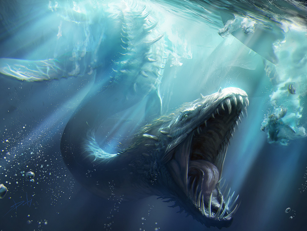 Artstation Mtg Nezahal Primal Tide Sam Burley