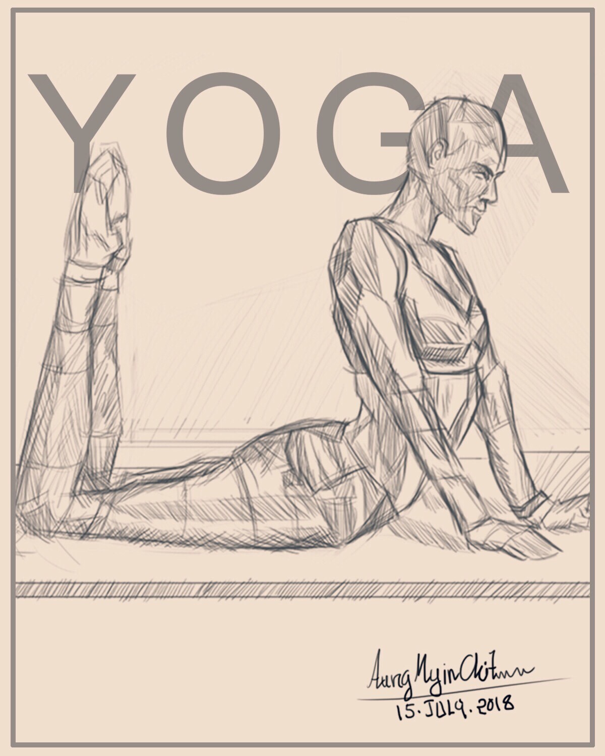 Yoganotes – Sketching Yoga Stick Figures – Book – Eva-Lotta's Shop
