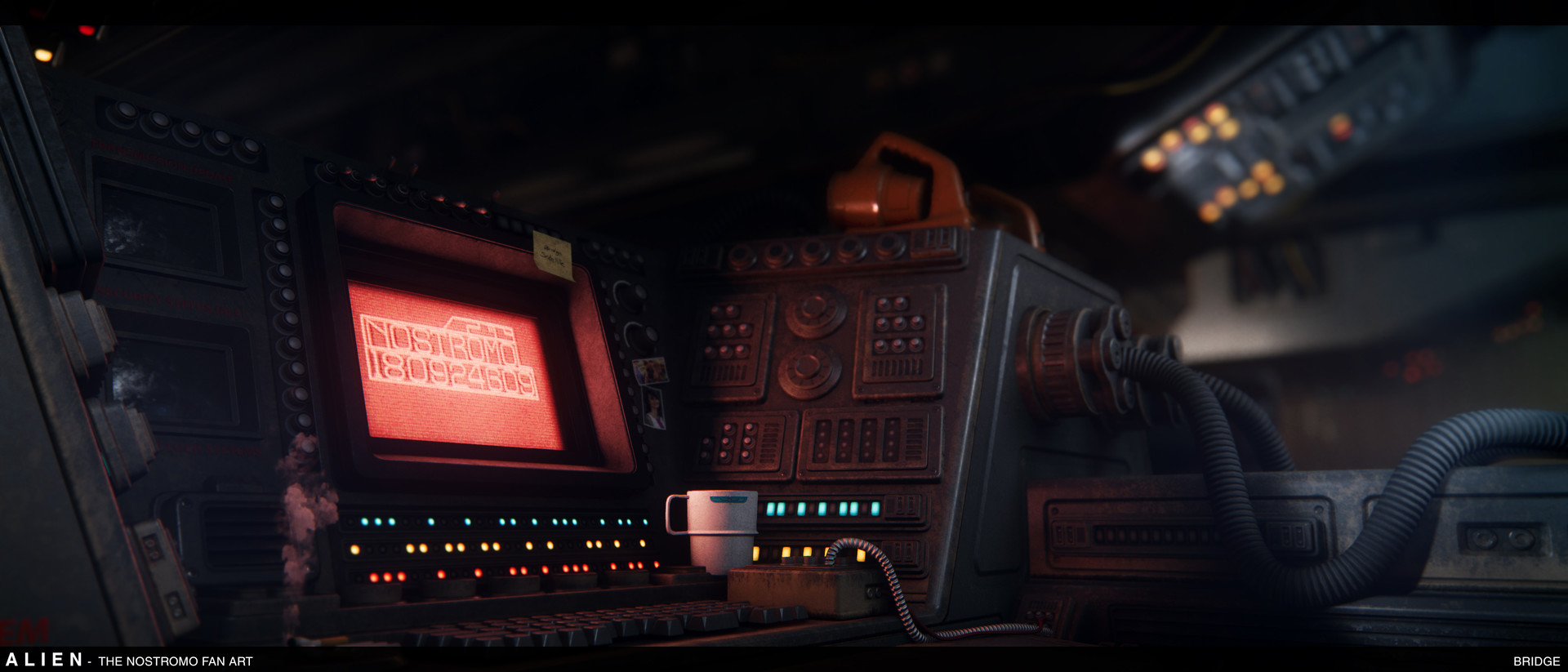 Artstation Alien The Nostromo Fan Art Ian Stewart