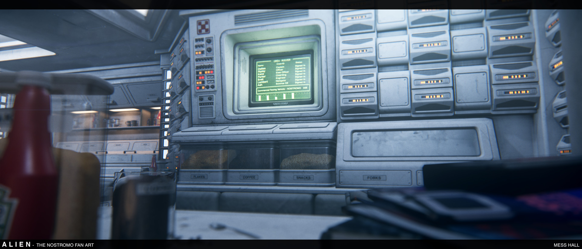 Artstation Alien The Nostromo Fan Art Ian Stewart