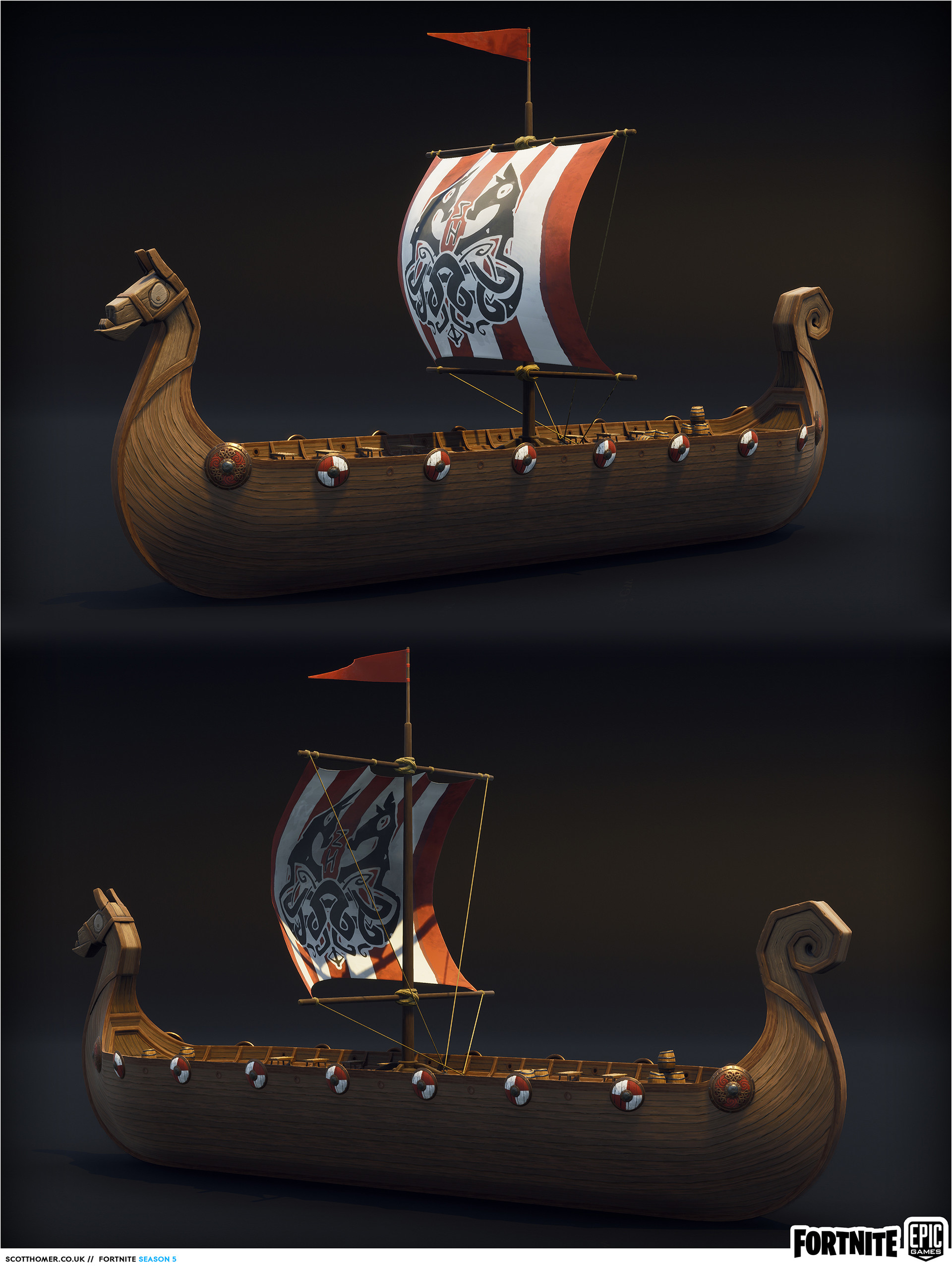 viking llamaboat in its entirety the player is able to build inside and ontop of the ship as they desire - visit a viking ship fortnite