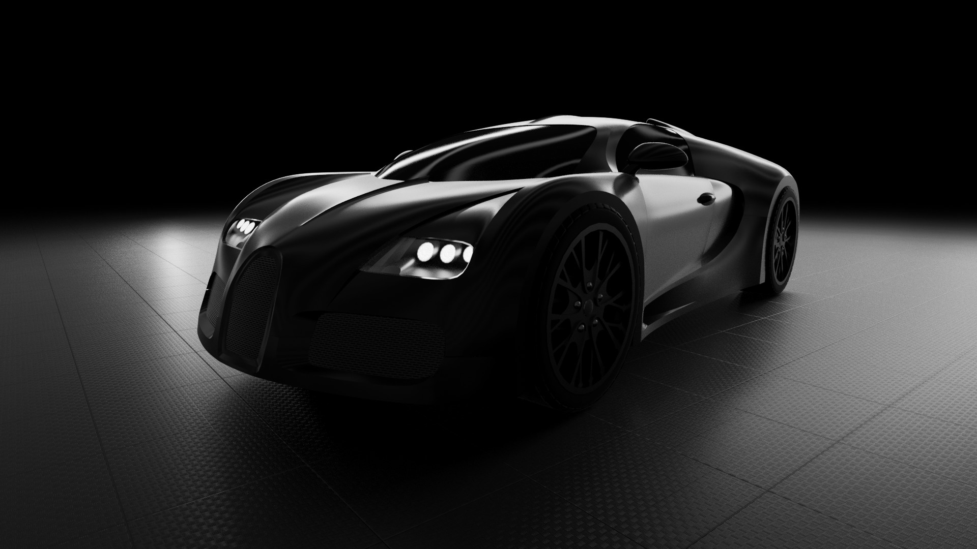 Artstation Bugatti Veyron 3d Model Render Dongho Lee