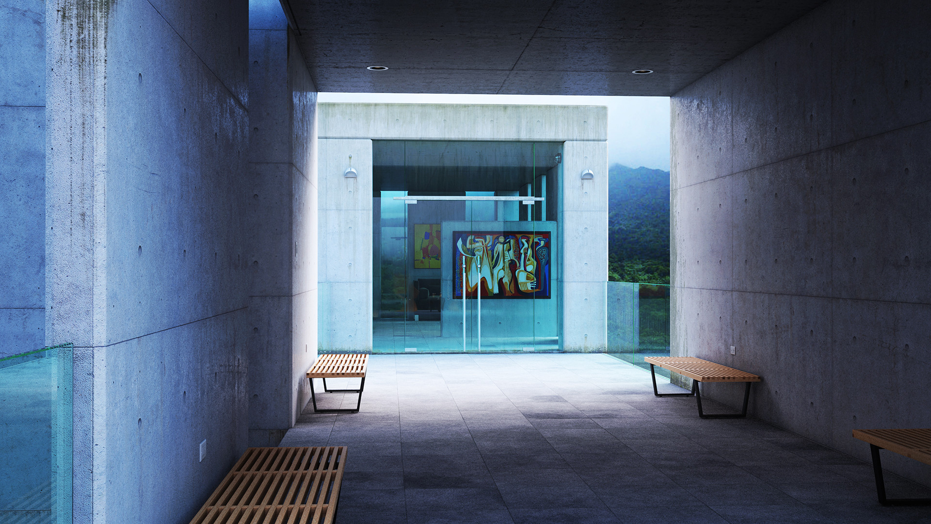 Artstation Rain Forest House Ignacio Reinosa