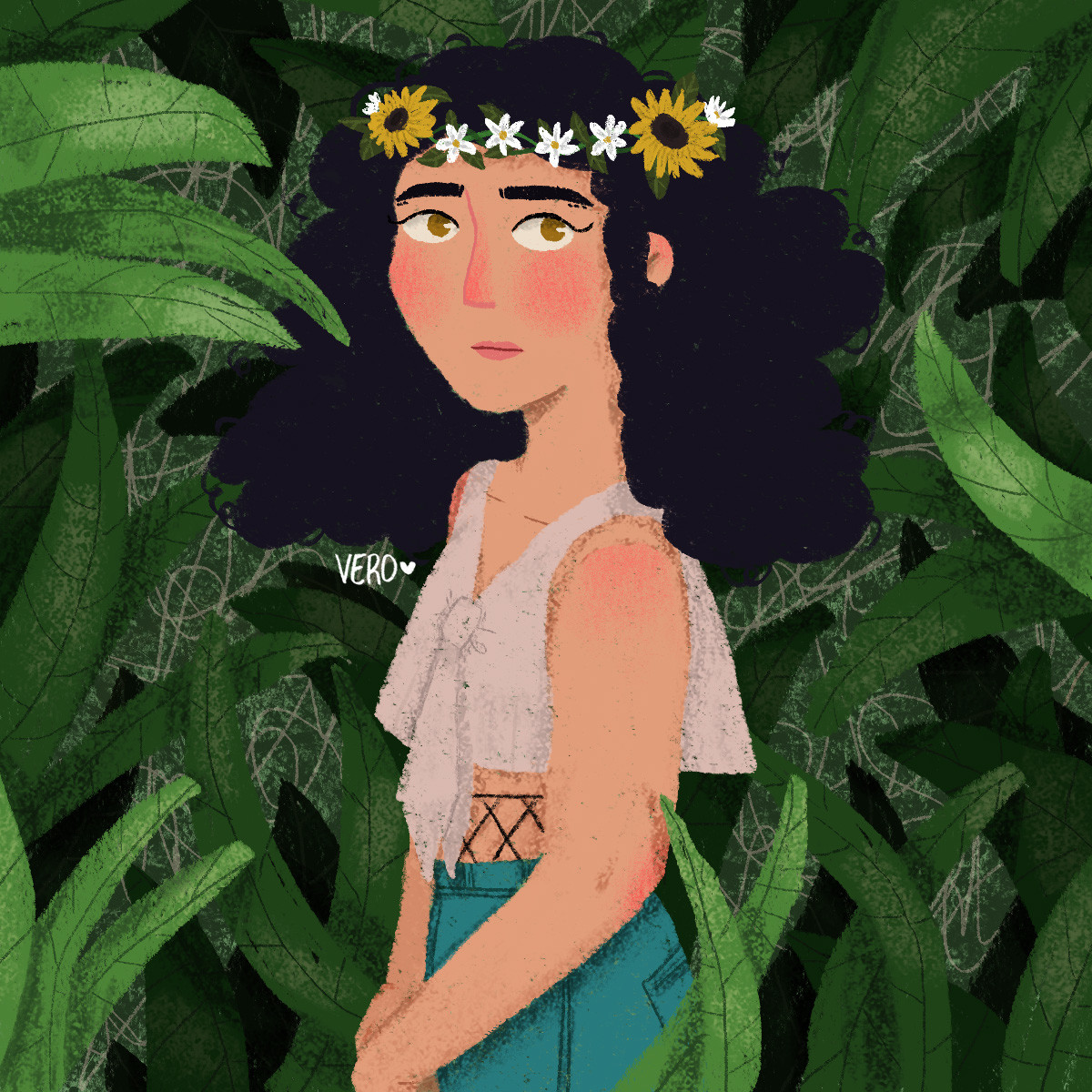 Artstation Unsure Sunflower Vero Gutierrez