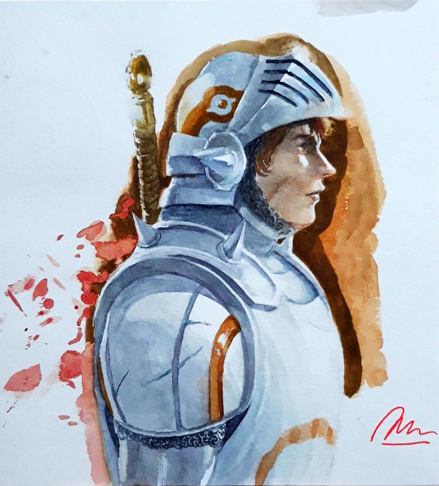 The Wanderer- watercolor study