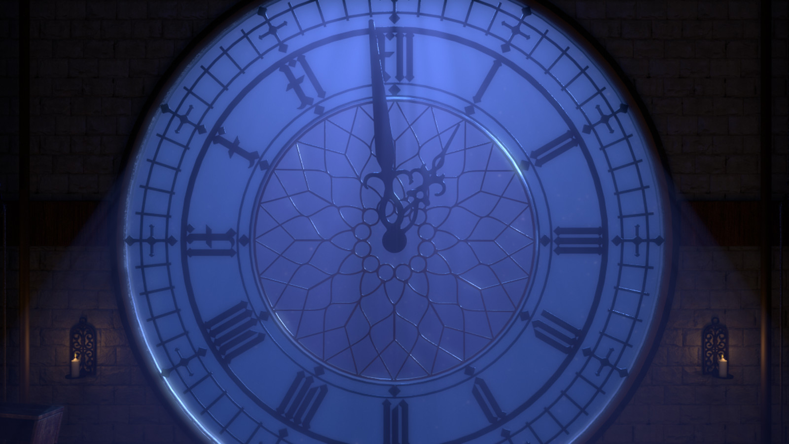 Clock focus shot