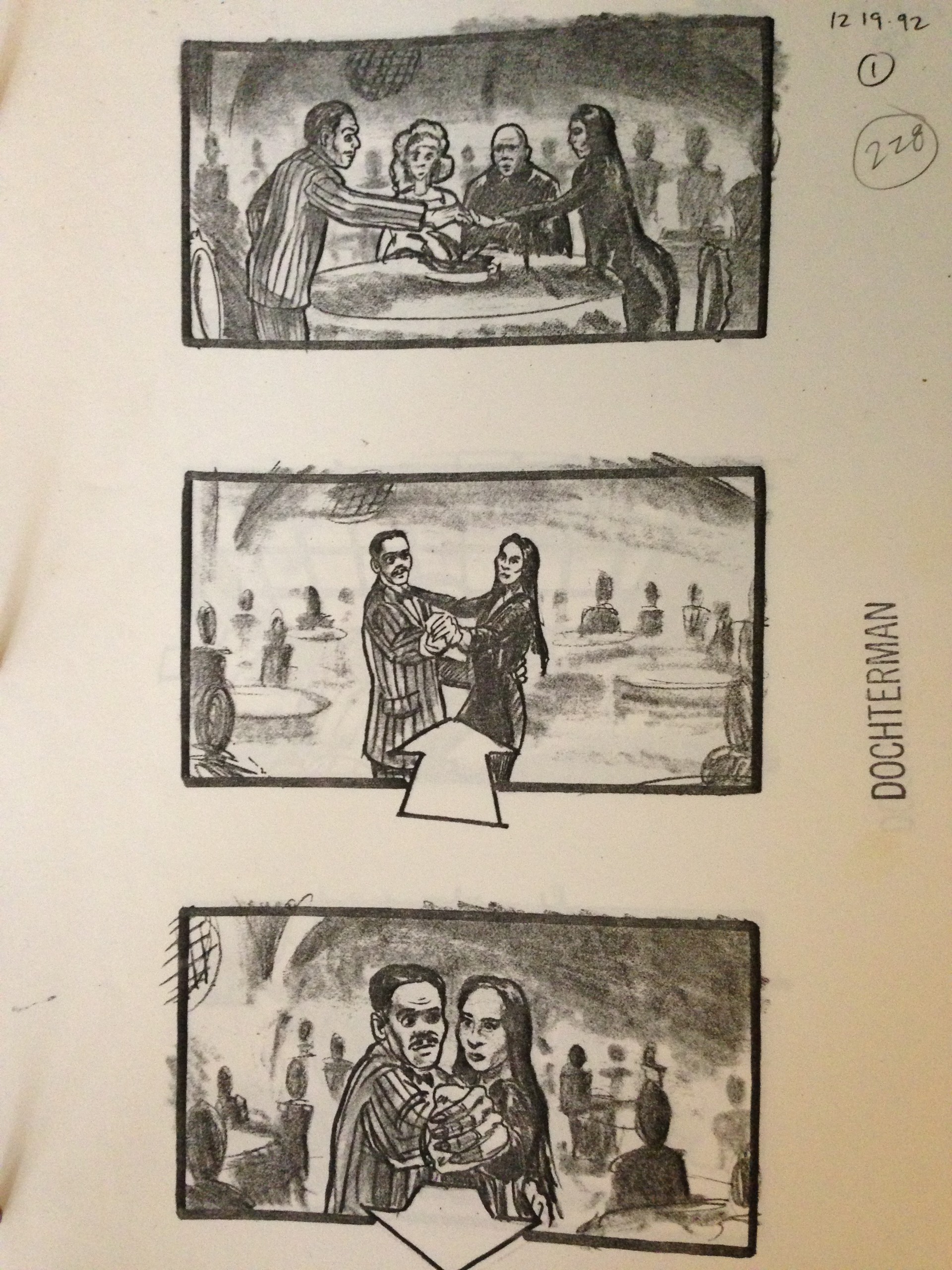 Artstation Storyboards Addams Family Values Daren R Dochterman