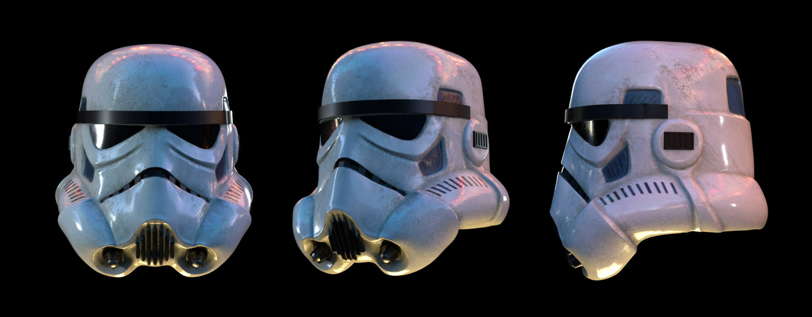Storm trooper helmet render