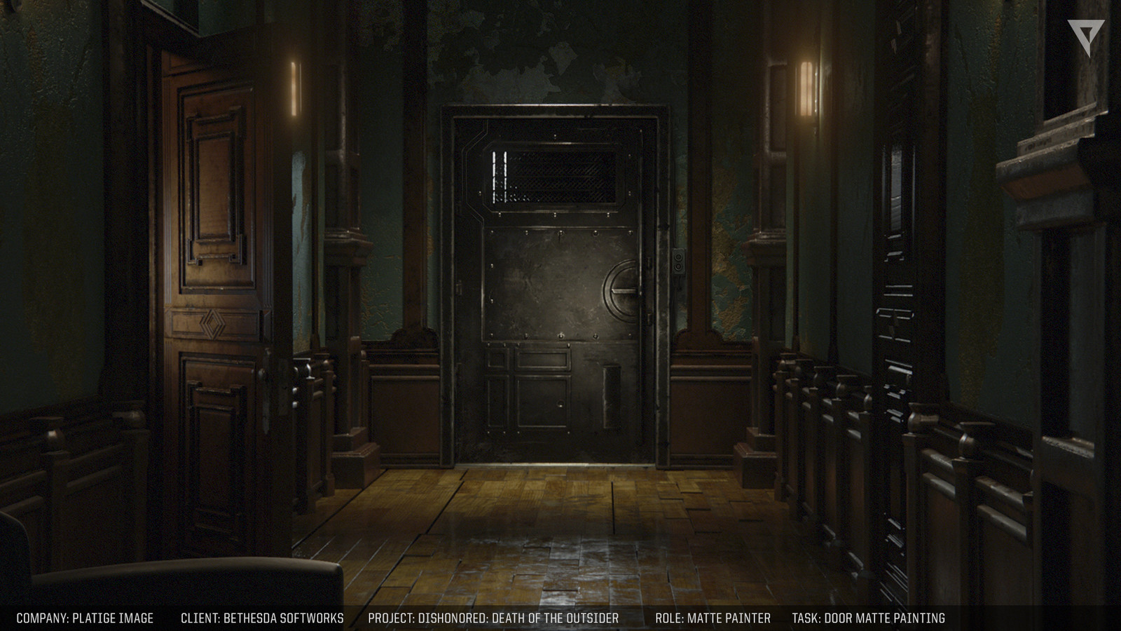 Door and wall mattepainting.