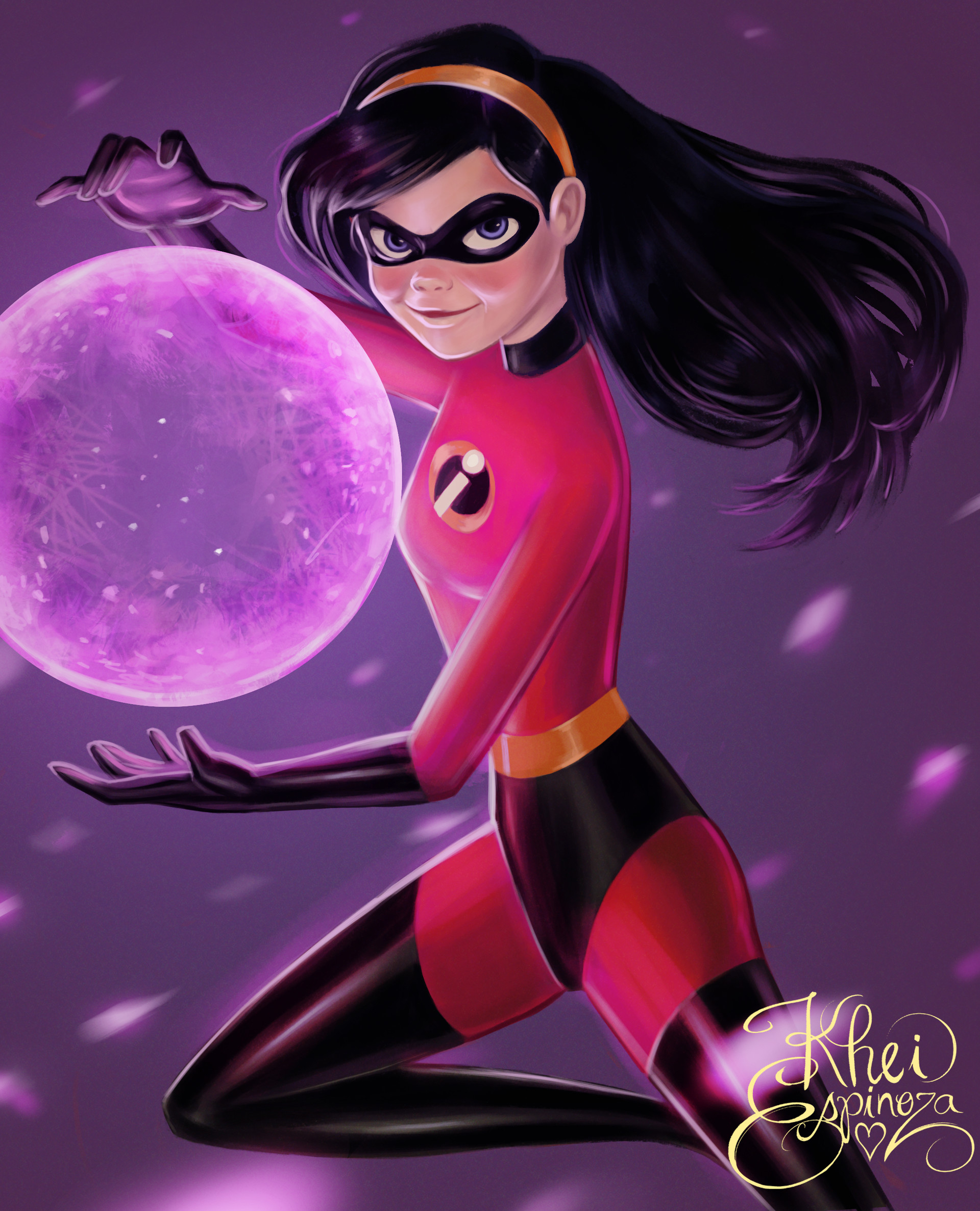 A fan art I made for Violet Parr of "The Incredibles"