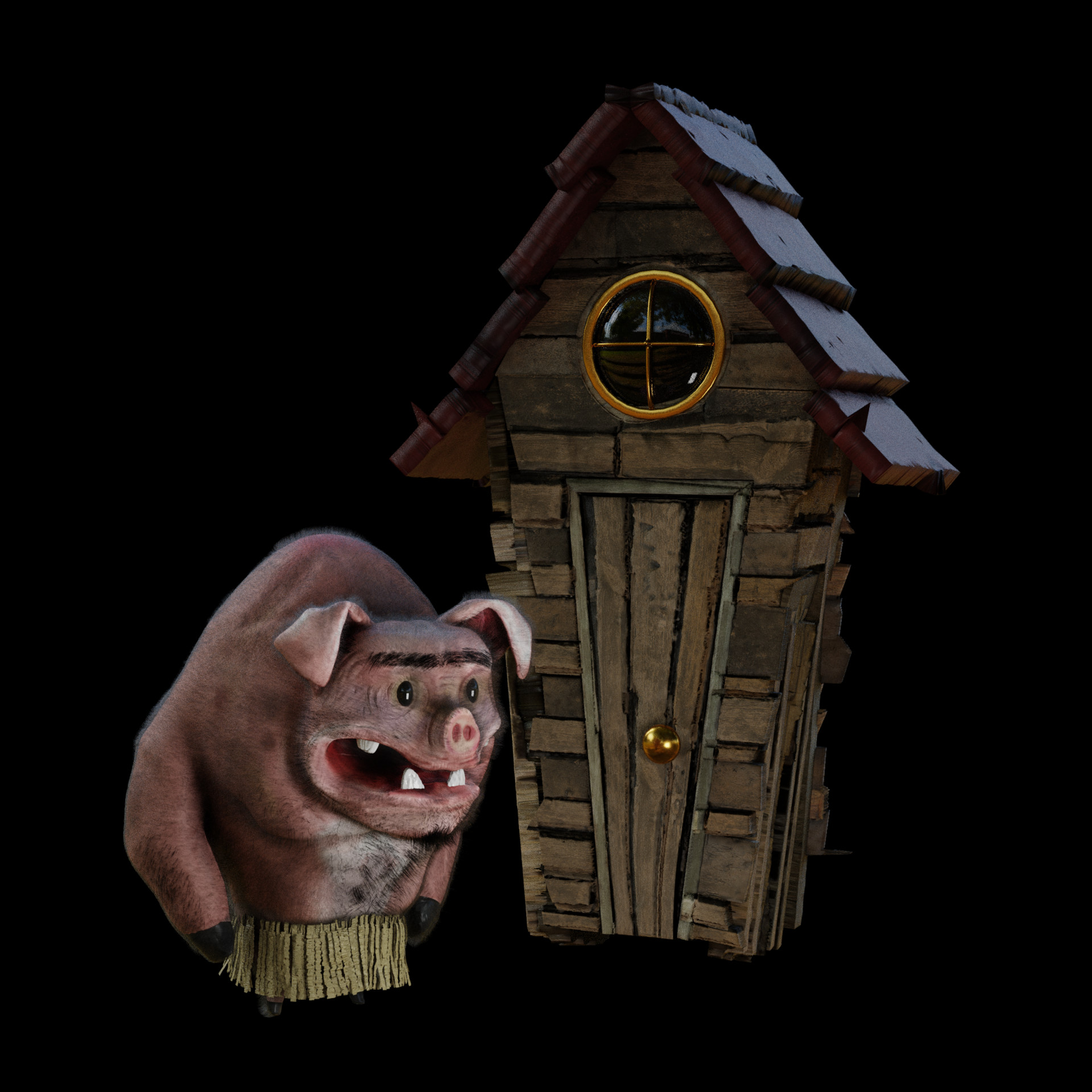 ArtStation - Don't starve pig