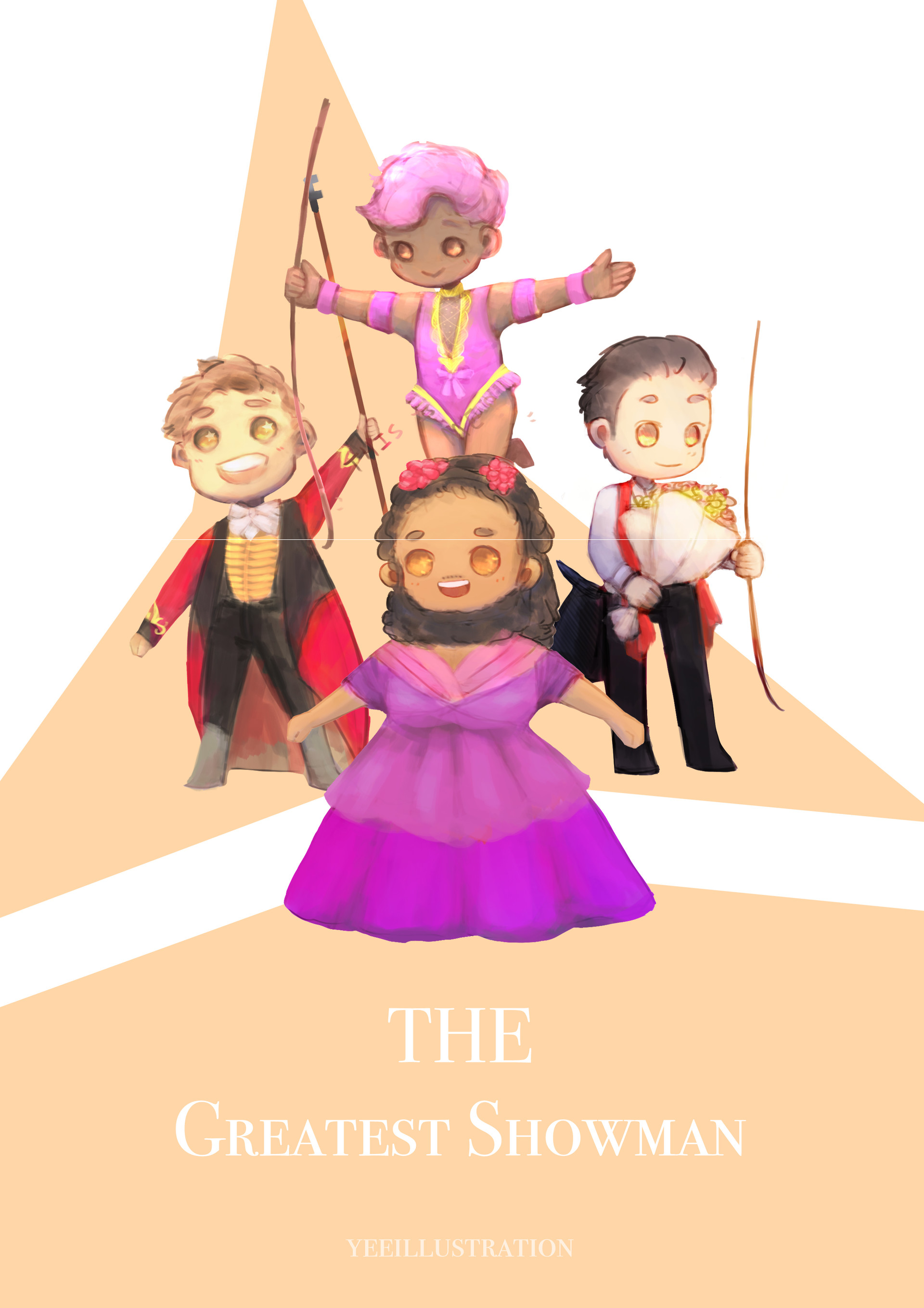 Artstation The Greatest Showman Fan Art Yee Hui Wong