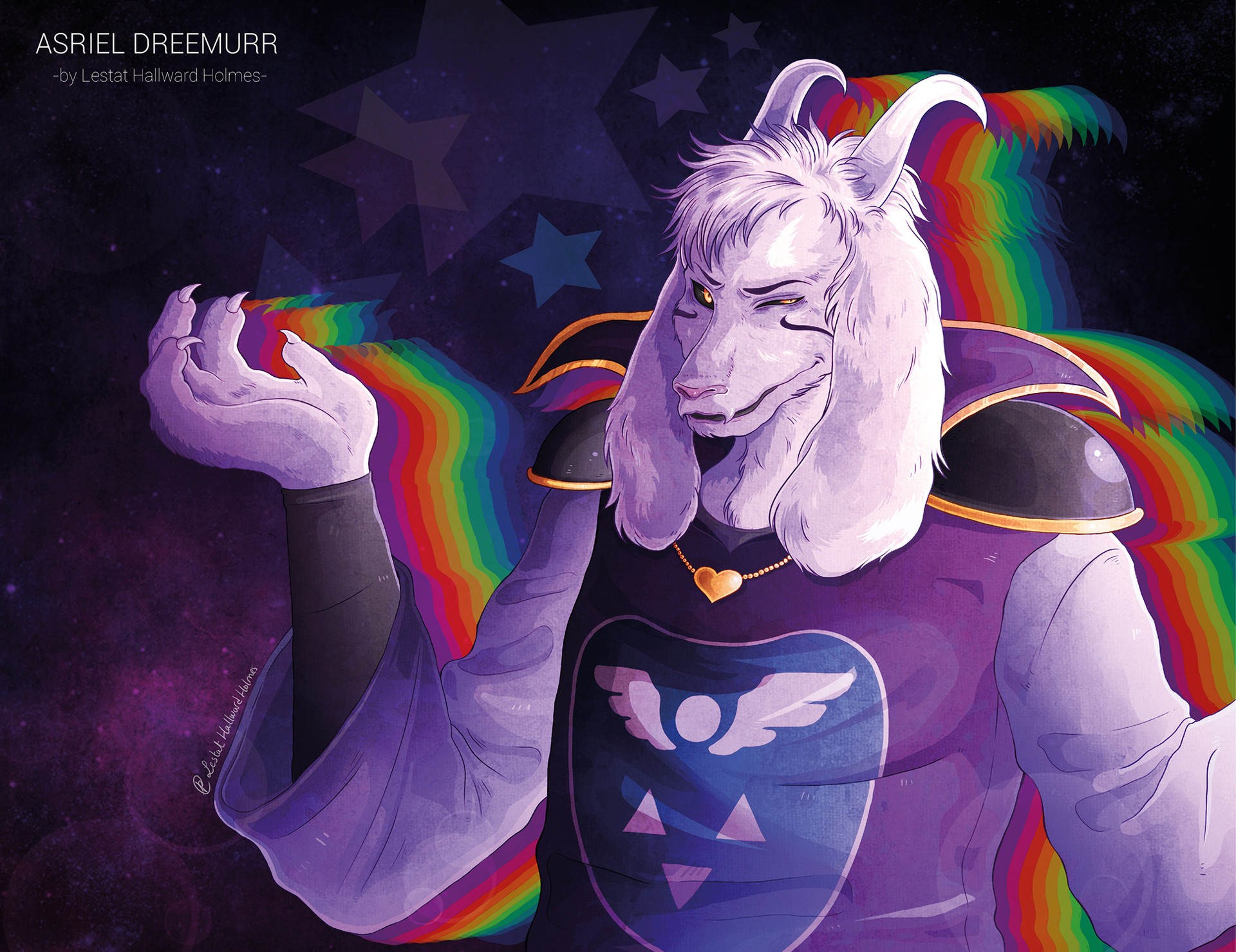 Artstation Asriel Dreemurr Fanart Pauline Callenaere