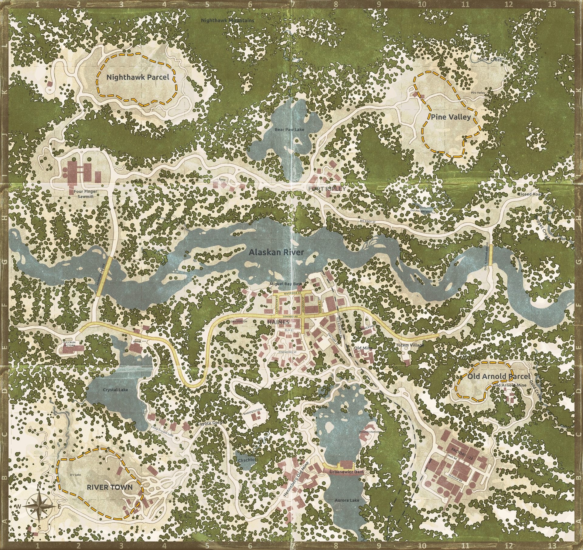 Artstation Main Map Design And Ui For Gold Rush The Game Mateusz Mucha