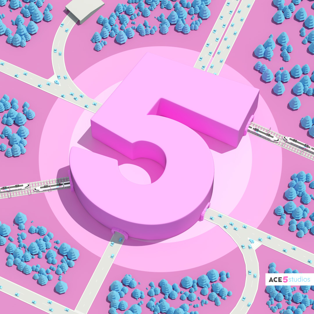 Five Tunnels - Traffic animation