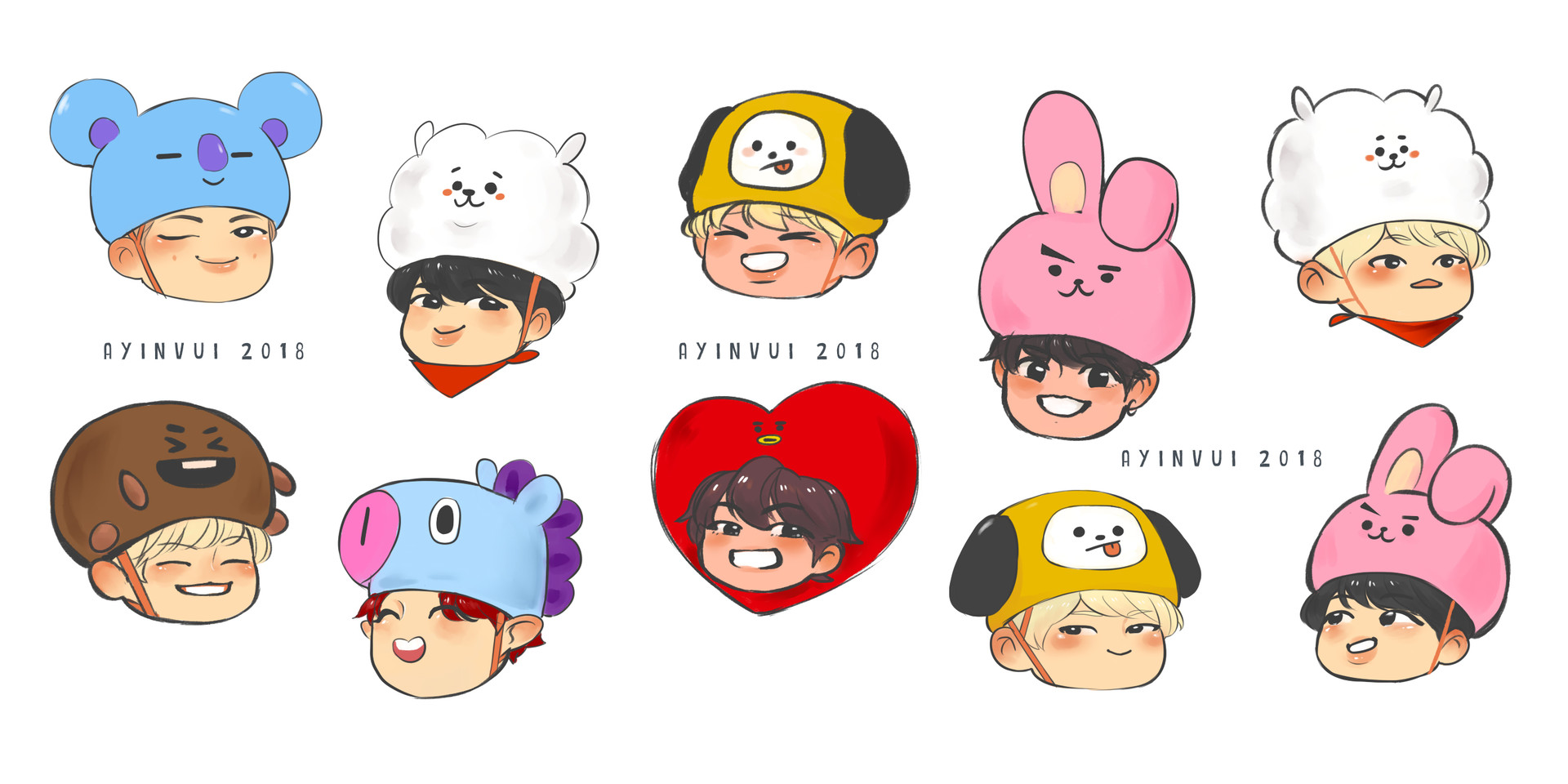 Bts And Bt21 Drawing | Images and Photos finder