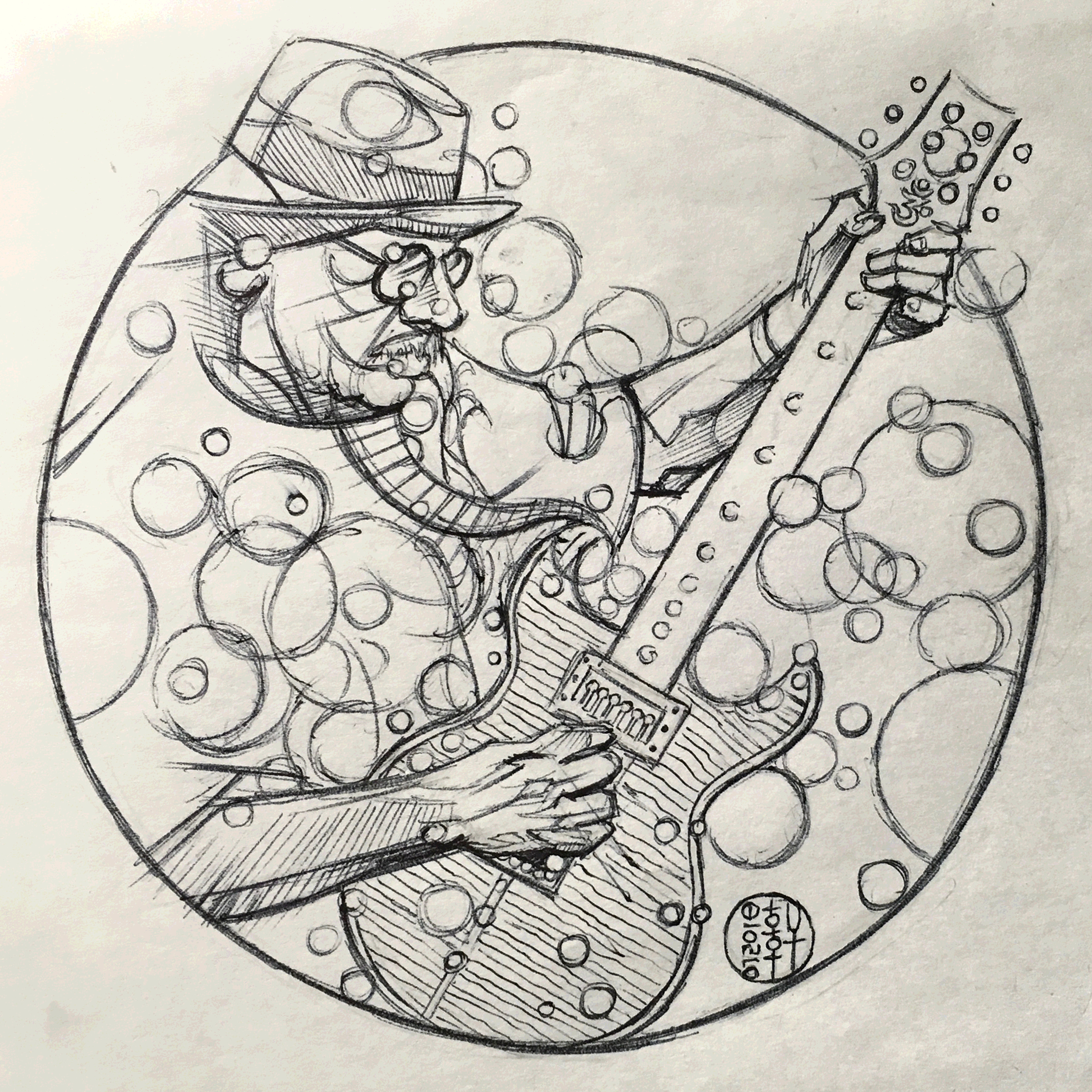 Day 07-20-18 - Santana Sketch