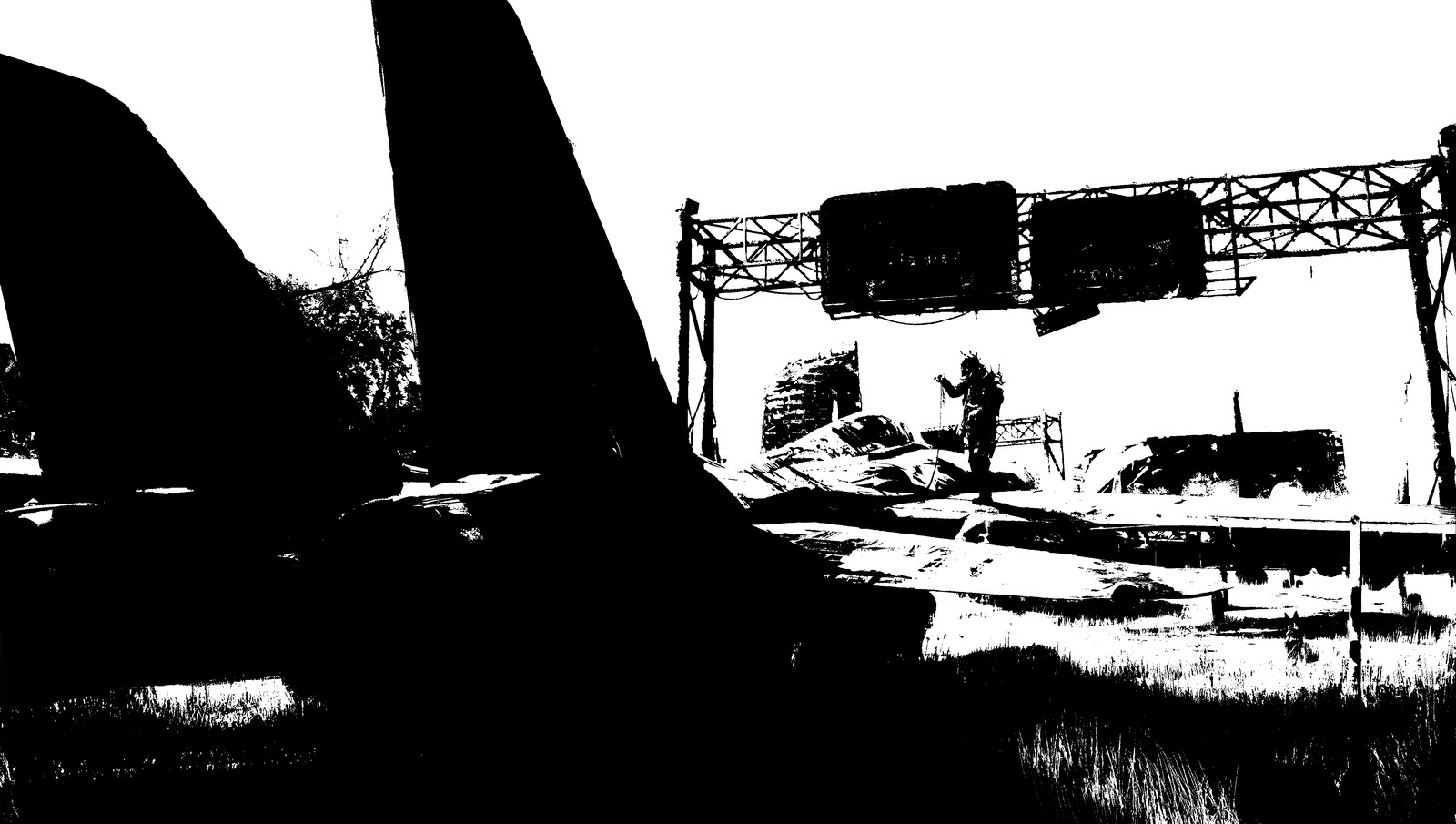 Comic book style frame to check my composition!